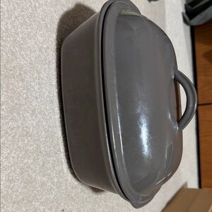 Pampered Chef Charcoal Ceramic Baking Dish
